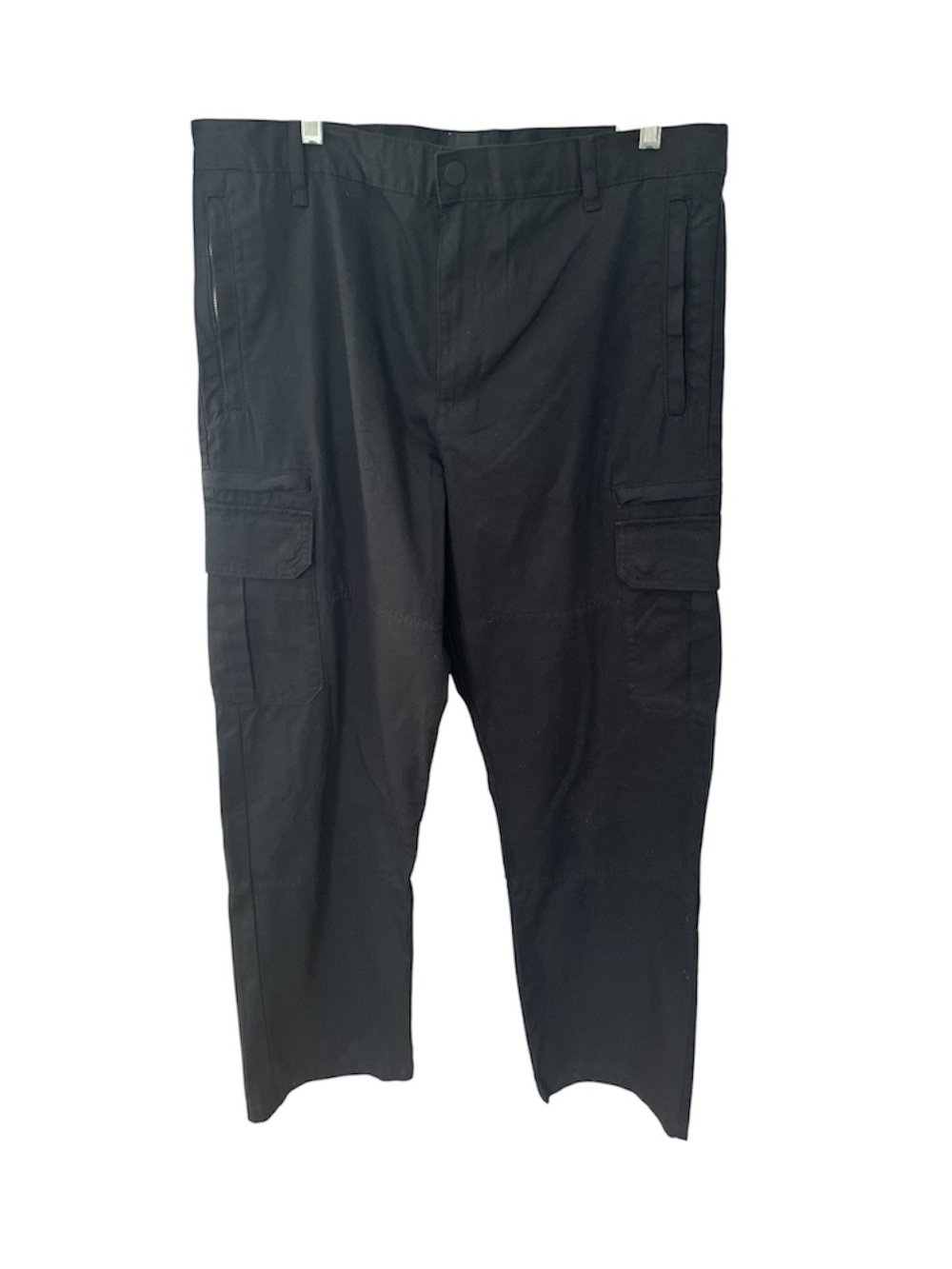 H&M Men’s Black Cargo Trousers with Side Pockets NWT Sz 34